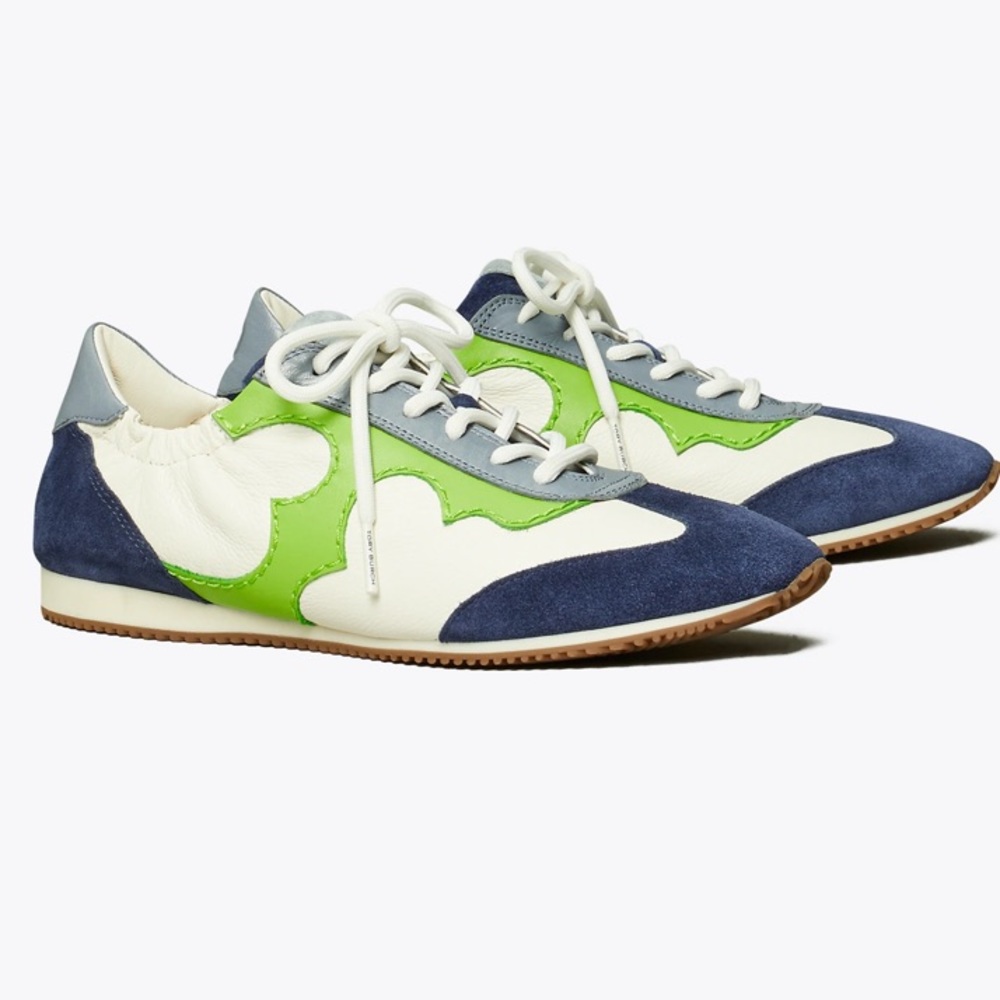 Tory Burch Serif Tory Sneaker blue green size 8.5